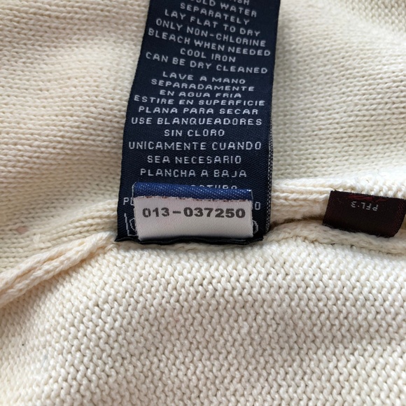 Phat Farm Sweater Pullover Argyle Off-White Ivory - Picture 6 of 6